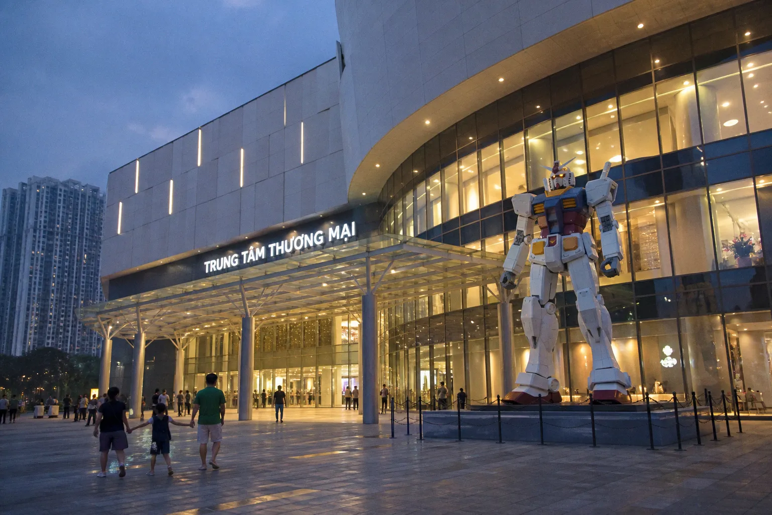 Bandai explore l'implantation d'un Gundam Base permanent au Vietnam