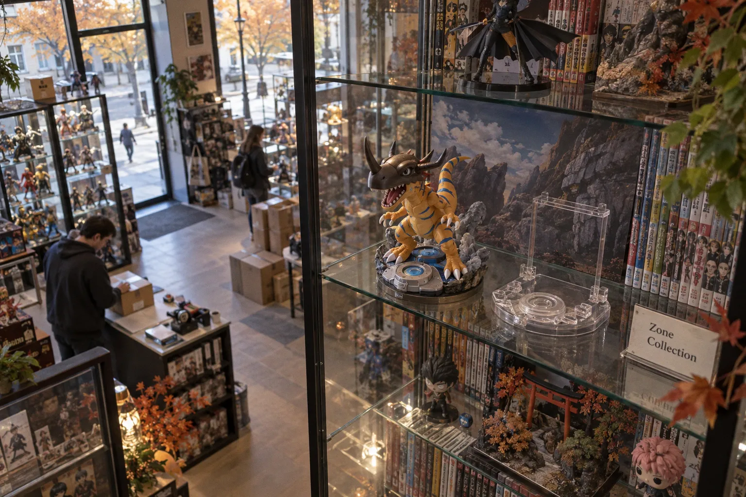 Banpresto complète l'évolution Digimon avec la figurine Greymon et son socle Digivice